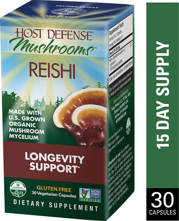 Organic Reishi Mushroom Extract Supplement - 30 Vegan Capsules for Immune Support & Stress Relief - Natural Adaptogen for Wellness & Energy Boost - Perfect for Daily Health Routine & Holistic Lifestyle