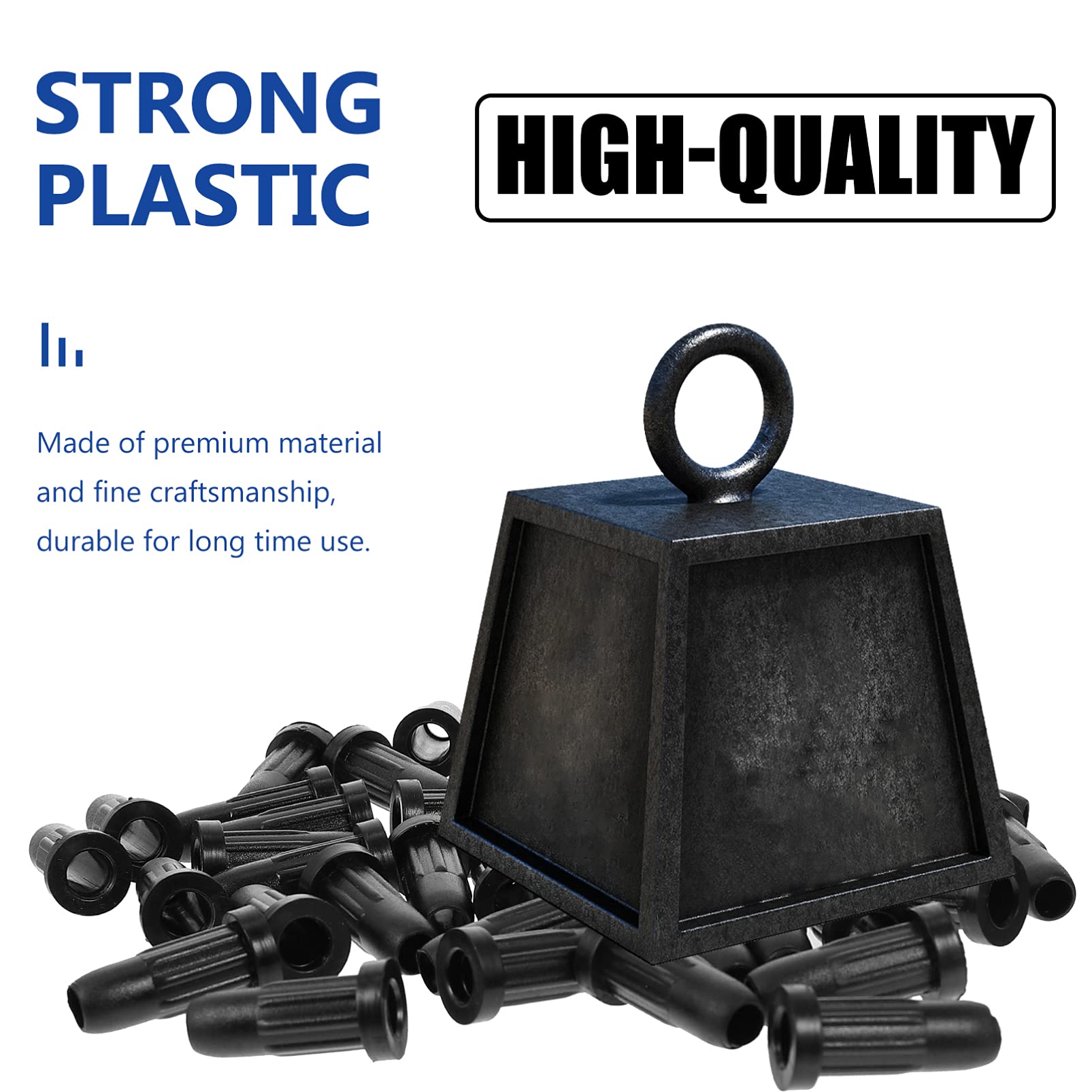 NUOBESTY 30pcs Black Caster Socket Sleeves - Heavy Duty Furniture Casters for Office Chairs, Wheels Replacement, and Chair Leg Protection - Perfect for Home, Office, and Commercial Use