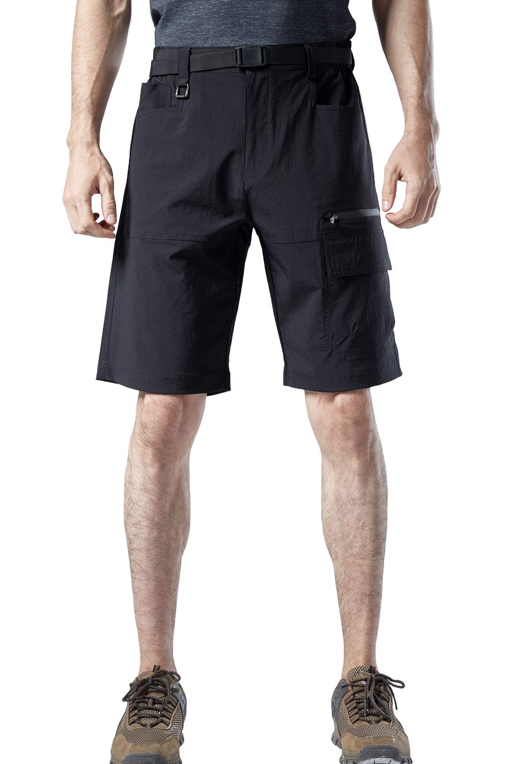 Men's Quick-Dry Elastic Shorts - Water Resistant, Durable & Plus Size - Perfect for Running, Gym, Hiking & Outdoor Activities