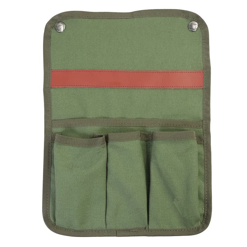 Buyter Armrest Pouch Organizer - Chair Side Storage Bag with 1 Large & 3 Small Pockets - Perfect for Recliners, Couches, Sofas & Beach Chairs (Green) - Keep Remote, Phone, Books & Essentials Handy