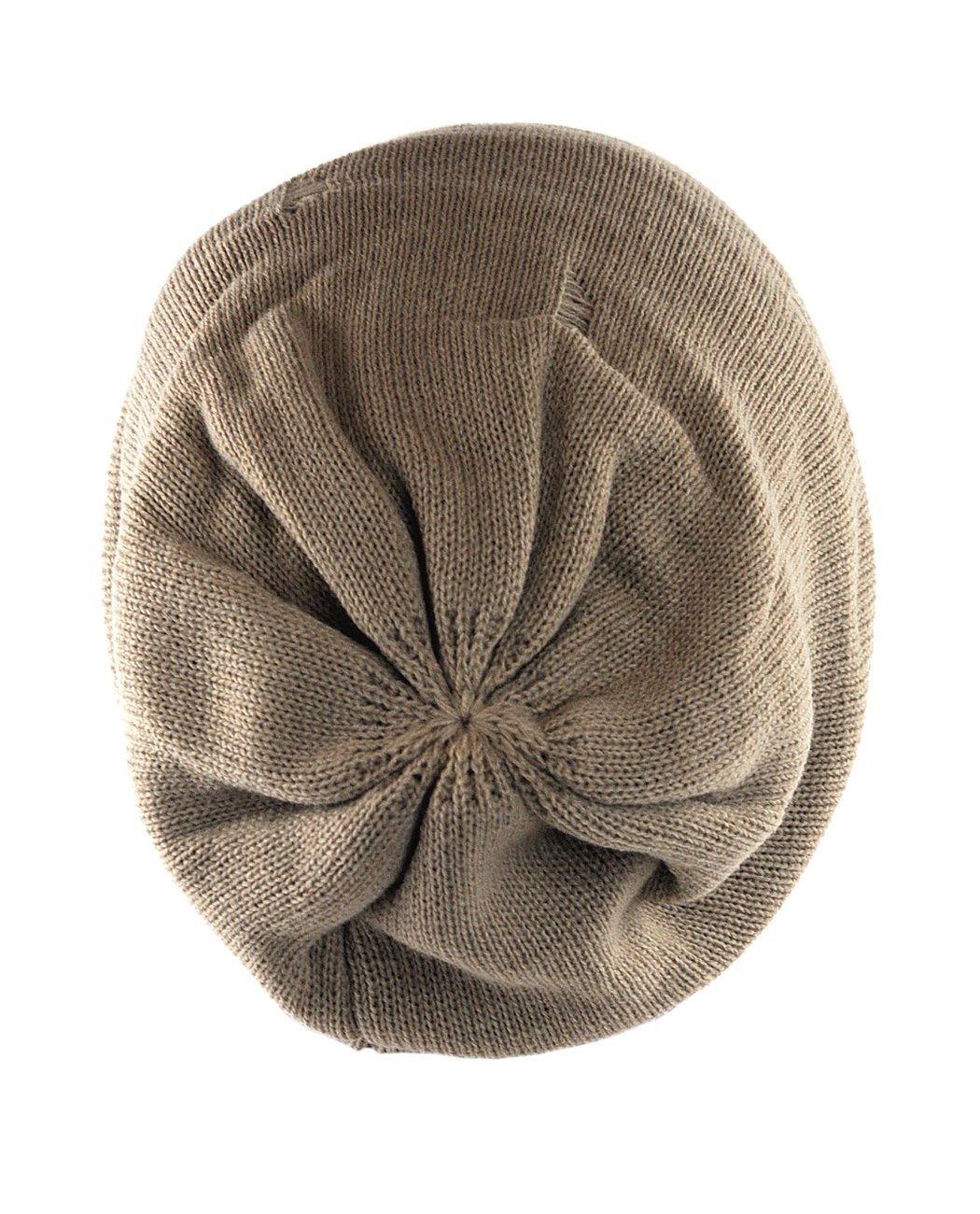 NYFASHION101 Fashionable Double Layered Vintage Ripped Acrylic Slouch Beanie Hat for Women - Winter Warm Knit Hat for Casual Outfits, Streetwear & Cold Weather Fashion
