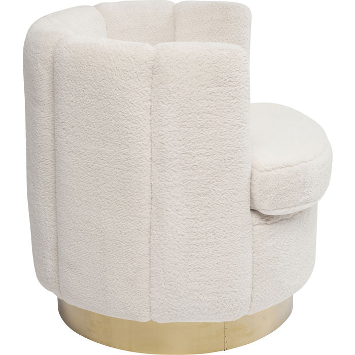 Luxury Fur Accent Armchair - Cozy Silhouette Design for Living Room, Bedroom & Home Office - Perfect for Relaxing & Stylish Decor