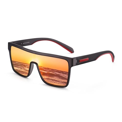 #1 Grey Frame / Polarized Mirror Orange Lens