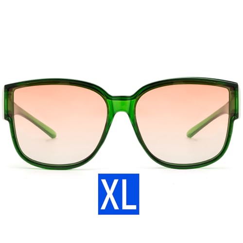 Xl Transparent Green / Gradient Pink