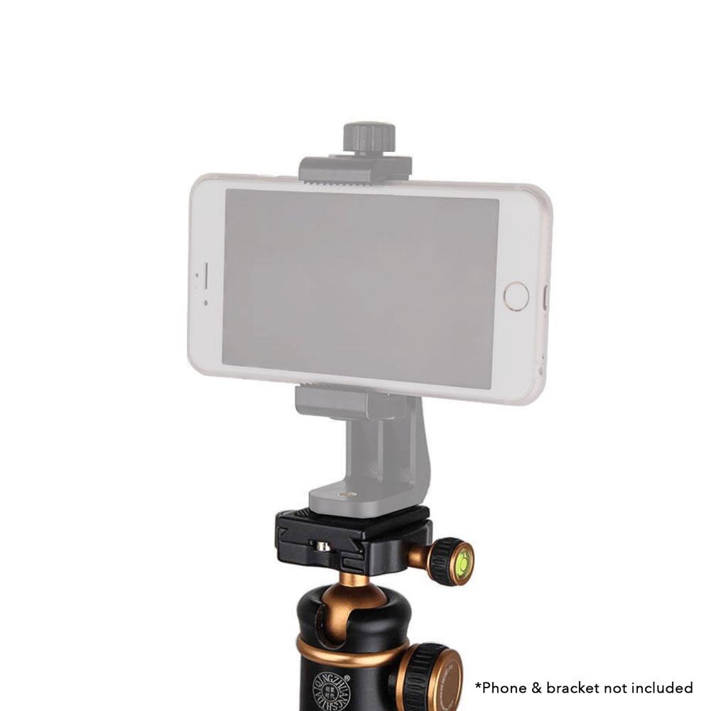 Beike QZSD Q166 Aluminum Mini Portable Tripod with Ball Head - Compact Lightweight Travel Tripod for DSLR Camera, Smartphone, GoPro | Perfect for Vlogging, Photography, Hiking & Outdoor Adventures