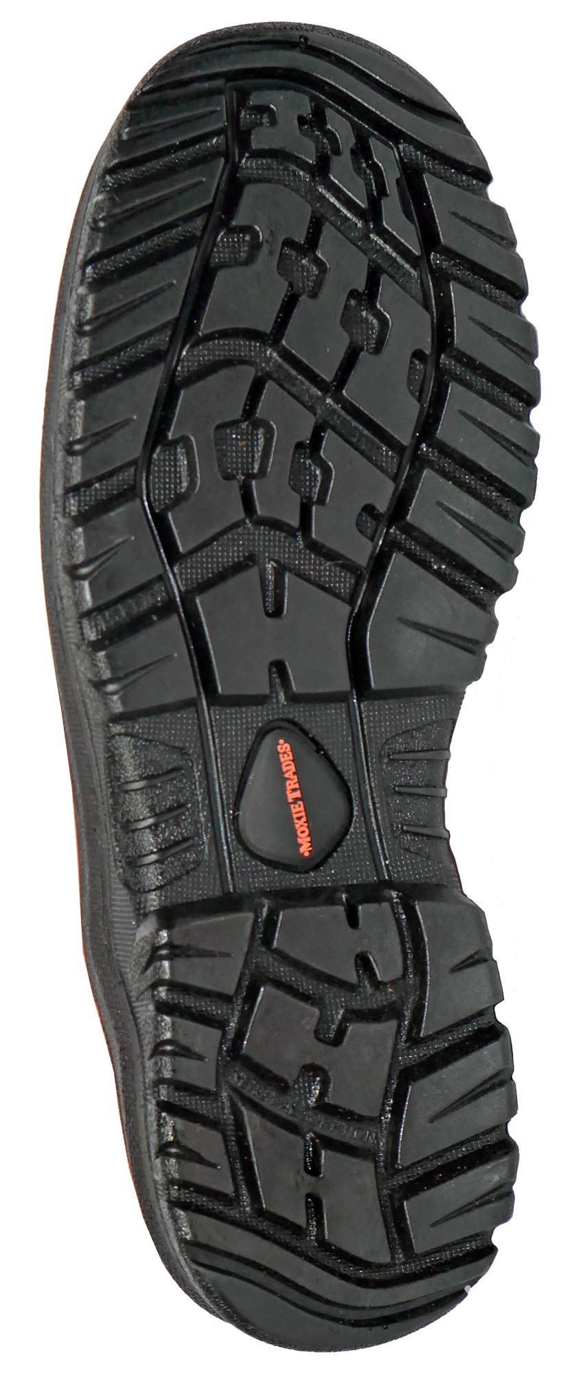 HOSS Men's Composite Toe Work Boots - Leather Upper, Reflective Lace Loop, Size 9 Wide (9D) - Black Safety Shoes for Construction & Industrial Work - Model# 70120