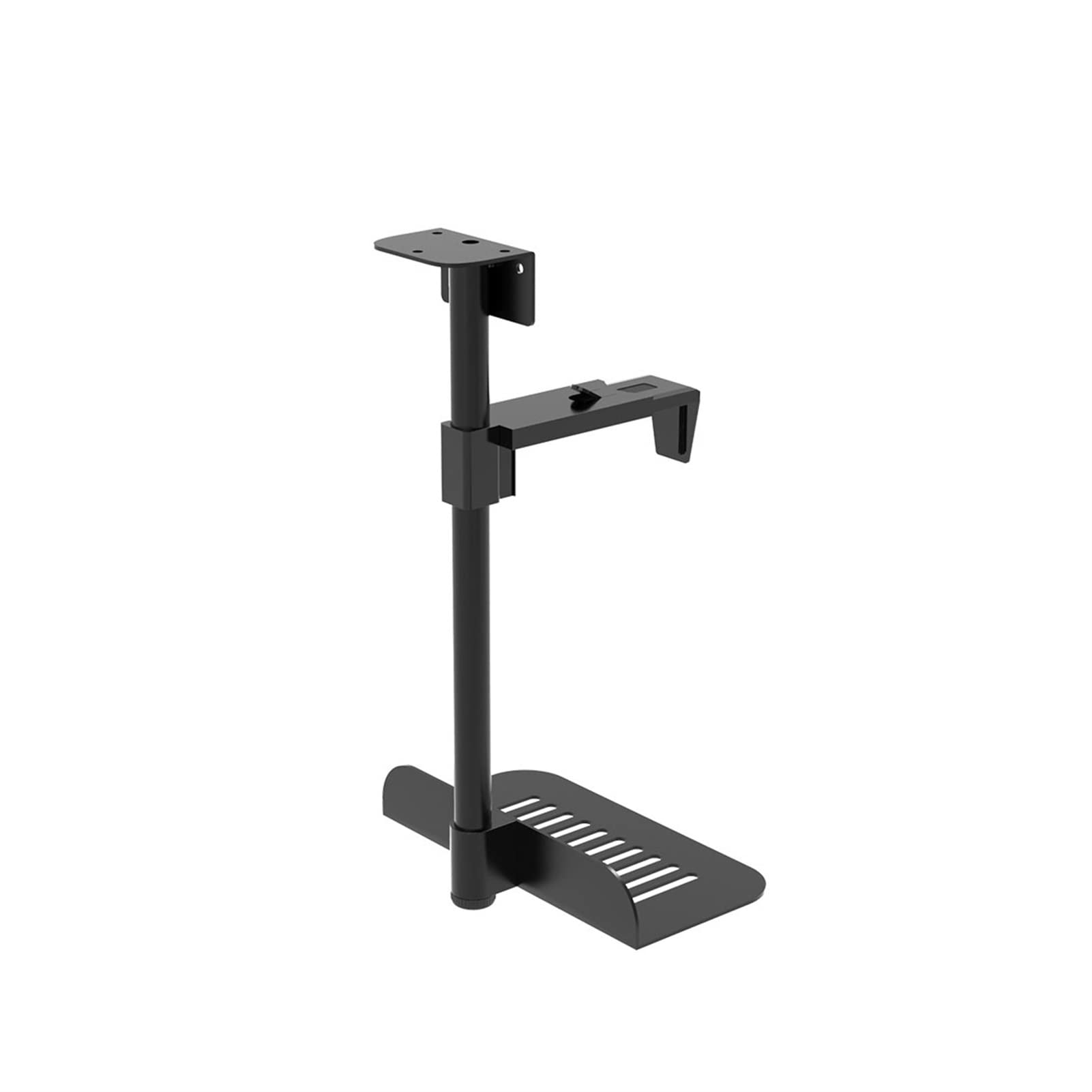 Heavy Duty CPU Holder - Metal Wall Mounted PC Tower Bracket for Desk, Under Desk Tray & Cooling Support - Perfect for Gaming Rigs, Workstations & Home Office Setups