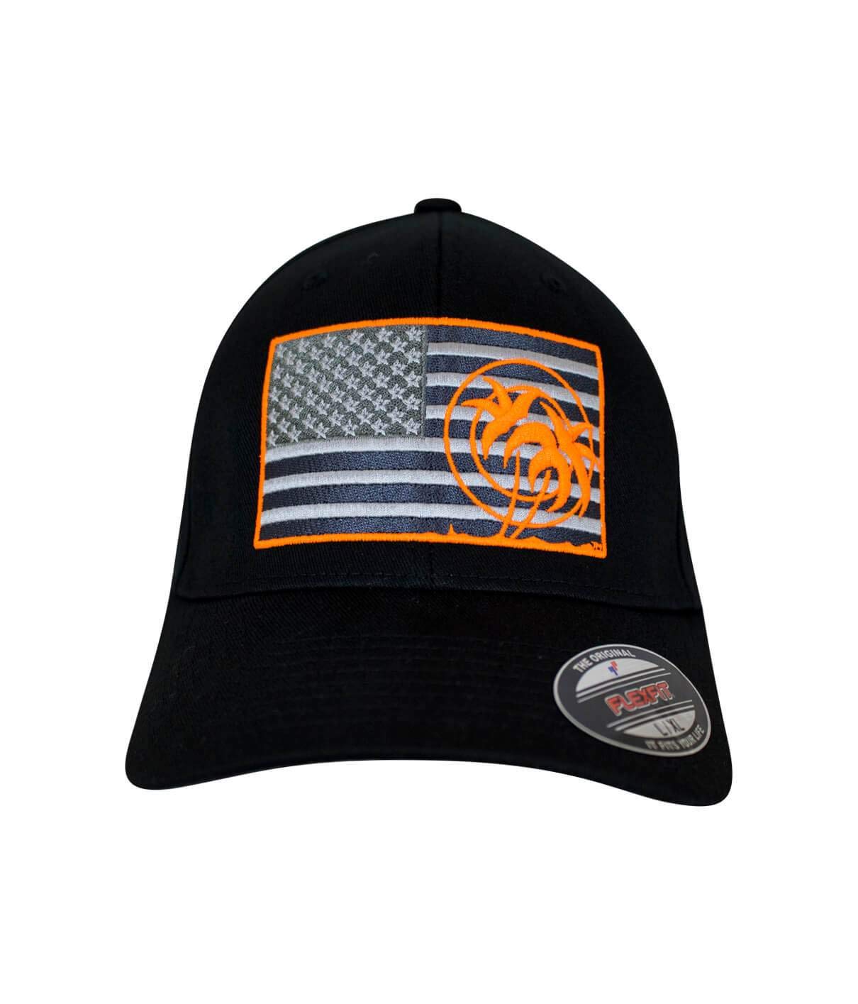 Premium Neon Black Classic Flexfit Hat 6277 - Adjustable, Breathable & Stylish for Outdoor Sports, Casual Wear & Street Fashion
