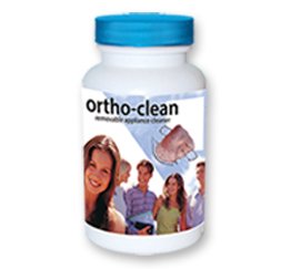 Ortho-Clean Orthodontic Appliance Cleaner - Effective Denture & Retainer Cleaning Tablets for Braces, Aligners & Mouthguards | Freshens & Removes Stains | Perfect for Travel & Daily Oral Care