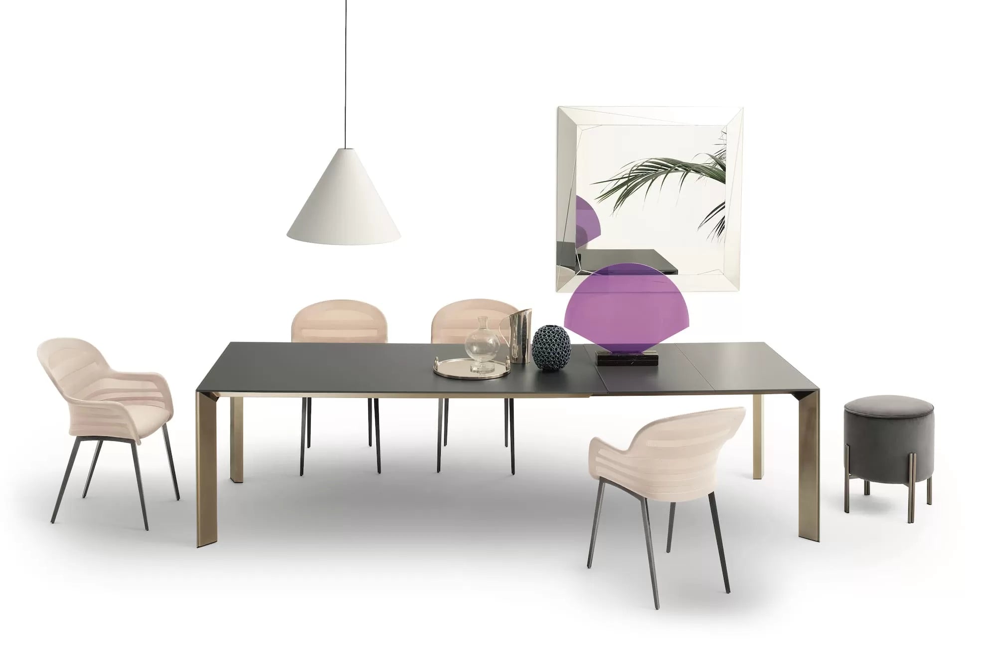 Genio Extendable Dining Table - Expandable Wooden Table for Small Spaces | Perfect for Kitchen, Dining Room & Small Apartments