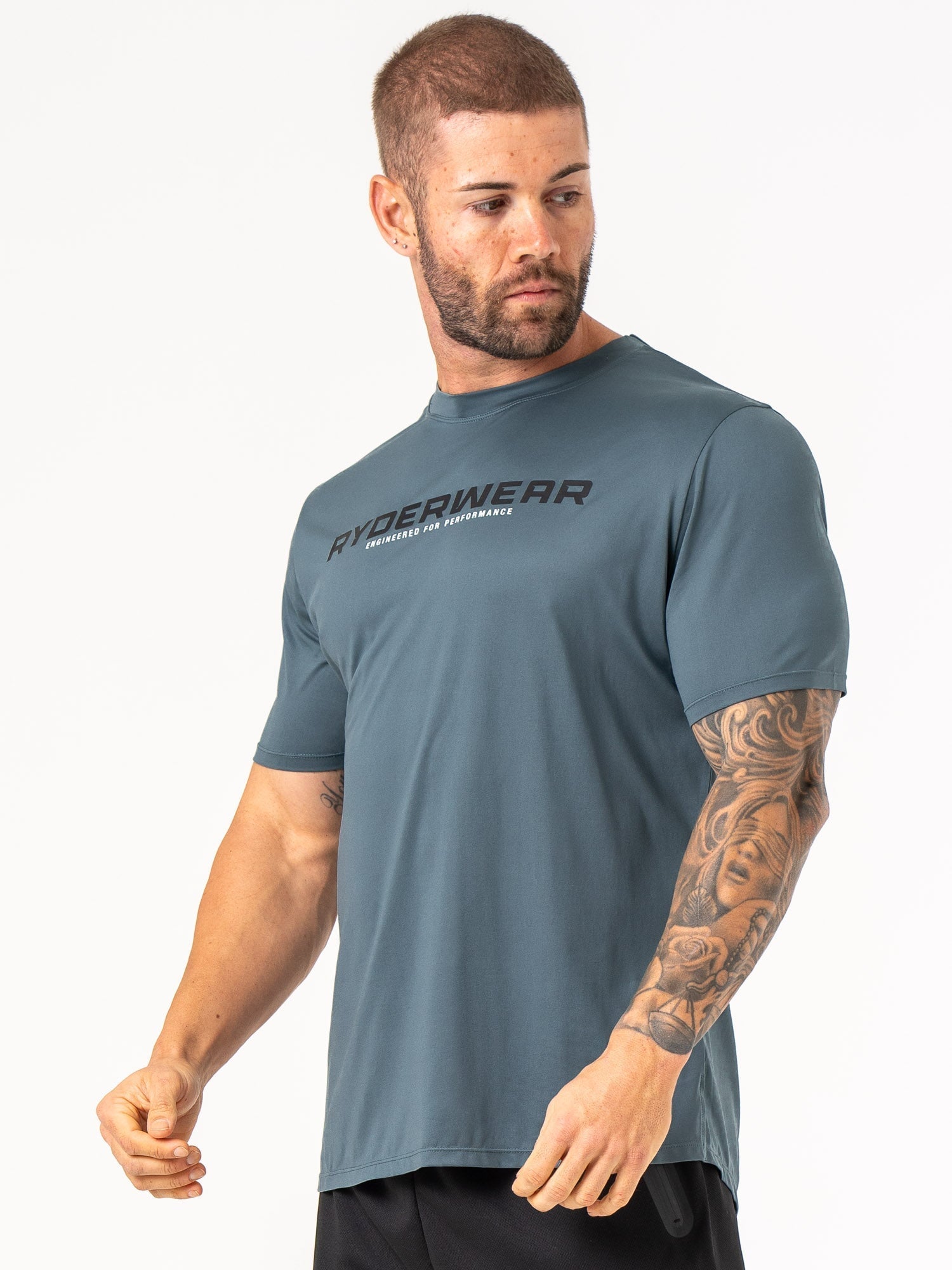 Energy T-Shirt for Men & Women | Comfortable Petrol Blue Casual Tee | Perfect for Gym, Workout & Everyday Wear