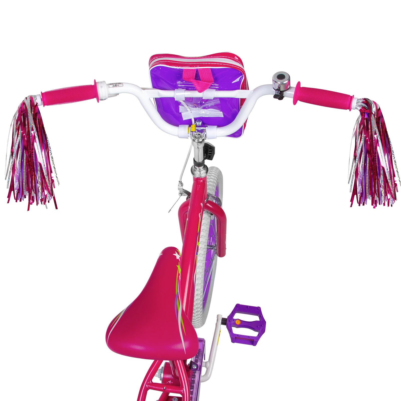 WEIZE 20 Inch Girls Bike for Kids 6-12 Years Old - Training Wheels, Streamers, Basket & Doll Seat - Coaster Brake - Multiple Colors - Perfect for Neighborhood Rides, Park Adventures & Birthday Gifts