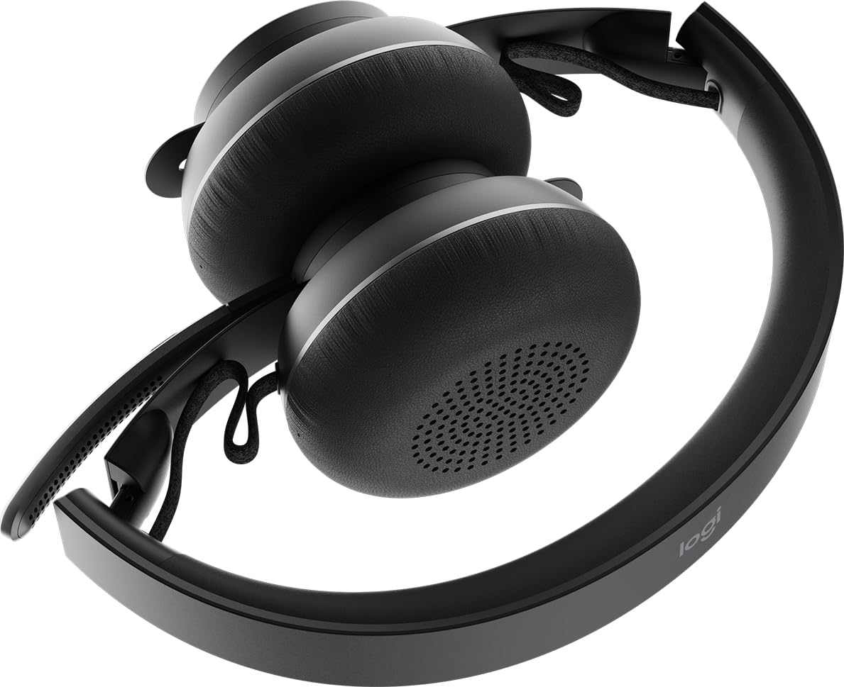 Logitech Zone Wireless Plus Headset with Noise Cancelling Mic - Bluetooth Headphones for Office, Remote Work & Video Conferencing | Comfortable Over-Ear Design, Long Battery Life | Ideal for Professionals, Call Centers & Home Office Use
