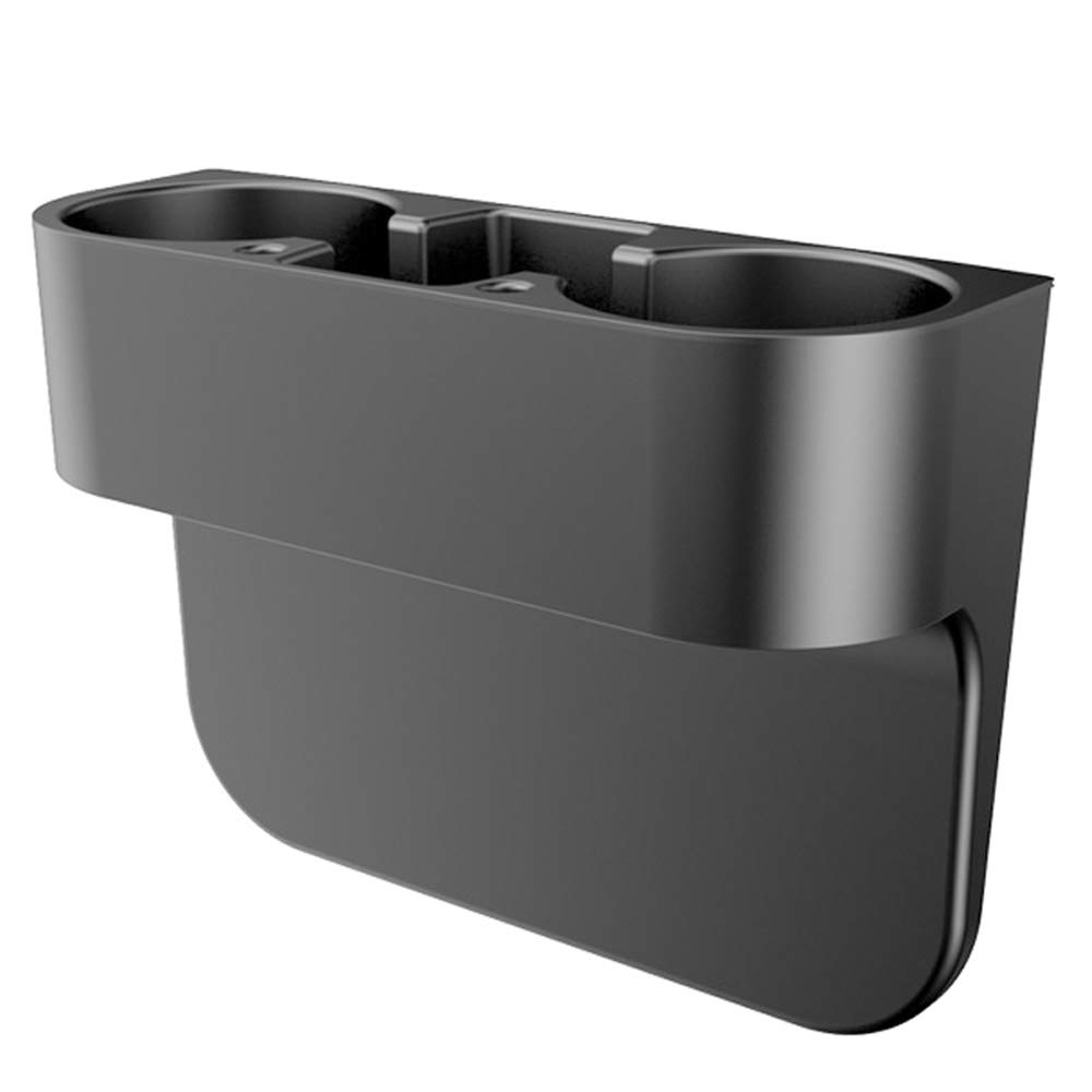 Multi-Function Car Cup Holder with Ashtray & Storage Box - Black | Drink Rack & Seat Gap Organizer for Center Console | Perfect for Road Trips, Commuting & Car Interior Organization