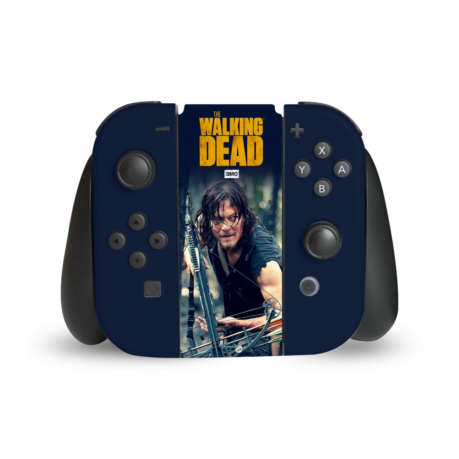 Officially Licensed AMC The Walking Dead Daryl Dixon Matte Vinyl Sticker Skin Cover for Nintendo Switch Joy-Con Controllers - Durable Protection with Unique Graphics, Perfect for Gaming Fans and Collectors
