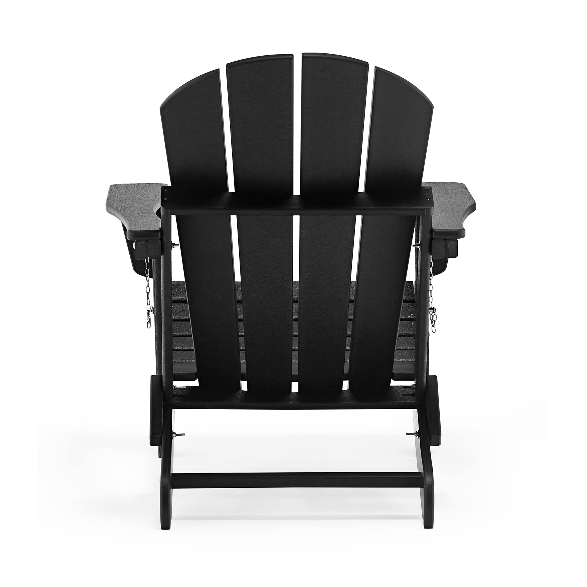 HDPE Adirondack Chair Set with Ottoman & Table - Outdoor Patio, Garden, Backyard