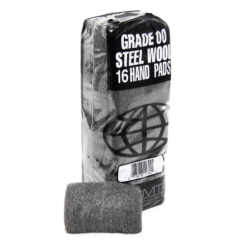 Premium GMT 00 Fine Steel Wool Pads - 16 Pack for Woodworking, Metal Polishing & Rust Removal - Ideal for DIY Crafts, Home Improvement & Automotive Detailing