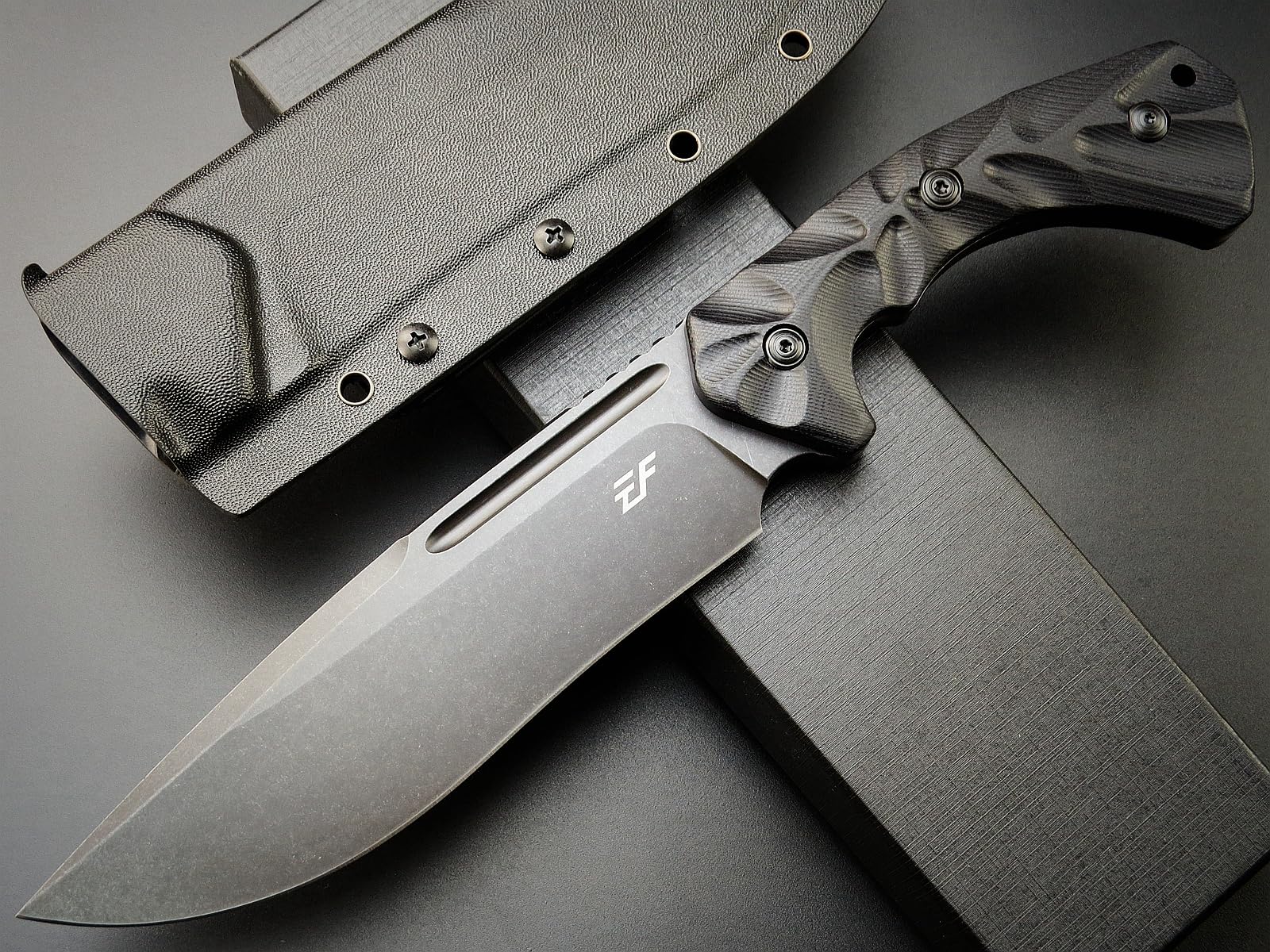 Eafengrow EF145 Fixed Blade Knife - DC53 Steel Full Tang Survival Knife with G10 Handle - Perfect for Camping, Hunting, Bushcraft & Outdoor Adventures - Heavy Duty EDC Tool for Work & Survival