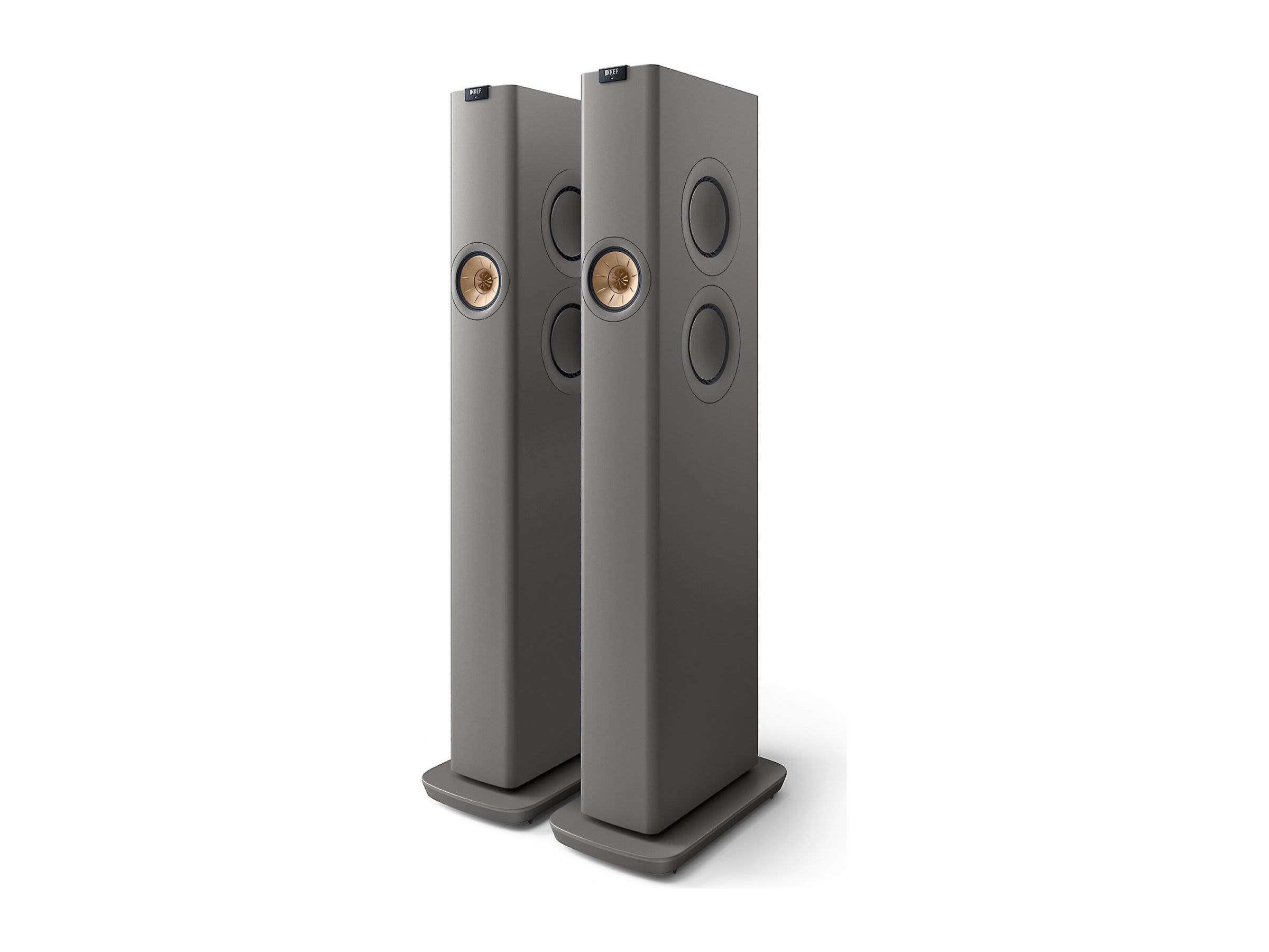 KEF LS60 Wireless Hi-Fi Speaker Pair - Premium Sound System for Home Theater, Music & Audiophiles | Wireless Streaming, Dolby Atmos, High-Fidelity Audio for Living Room & Studio Use