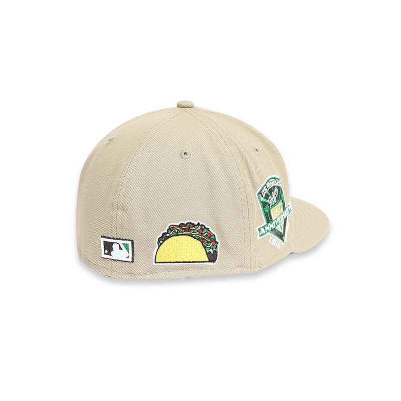 Los Angeles Dodgers 50th Anniversary Brown 59FIFTY Fitted Baseball Cap for Men - Perfect for Game Day, Sports Events & Fan Collections