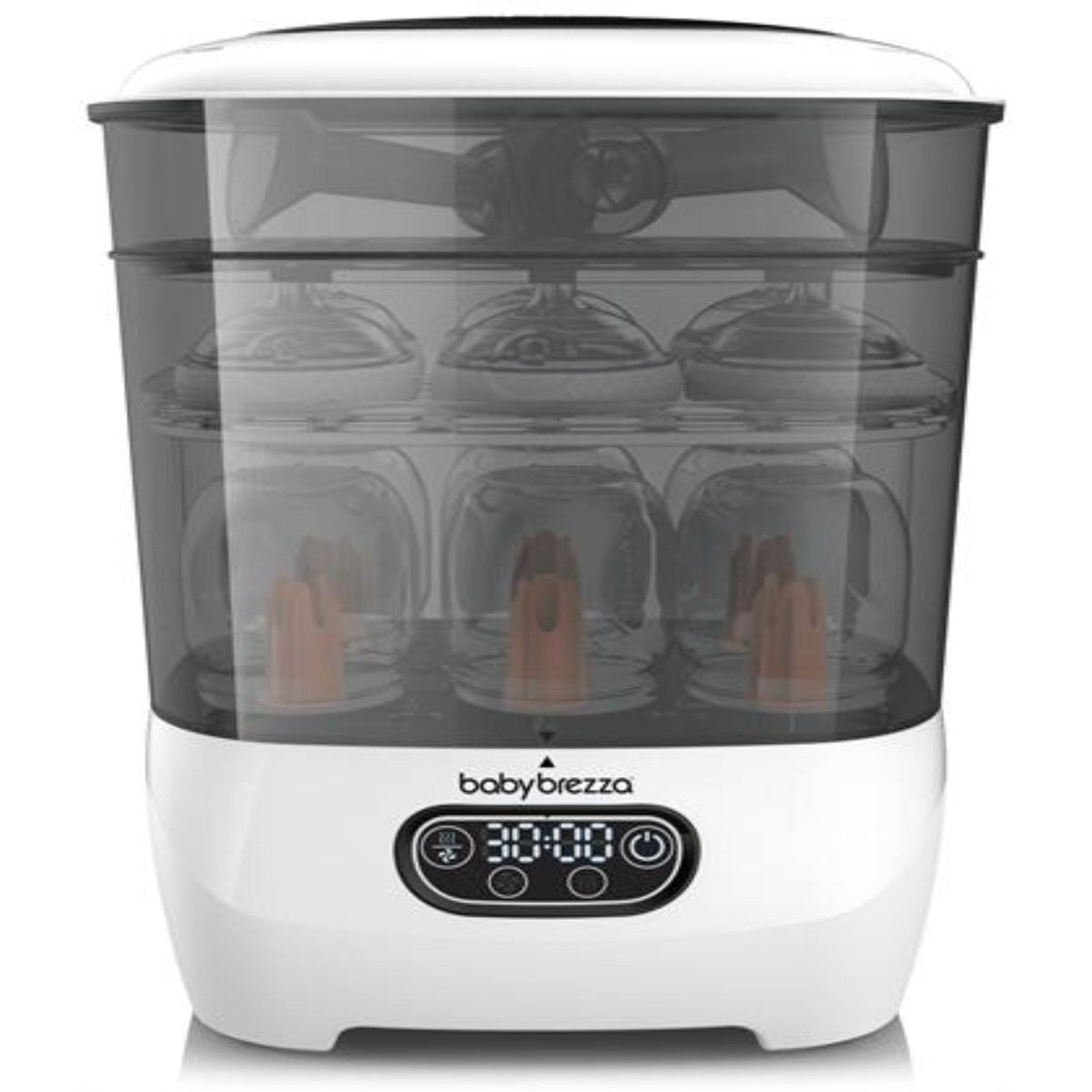 Baby Brezza One Step Baby Bottle Sterilizer and Dryer - Advanced Electric Steam Sterilization for Infant Bottles, Pacifiers & Breast Pump Parts - Perfect for Nursery, Daycare & Travel Use