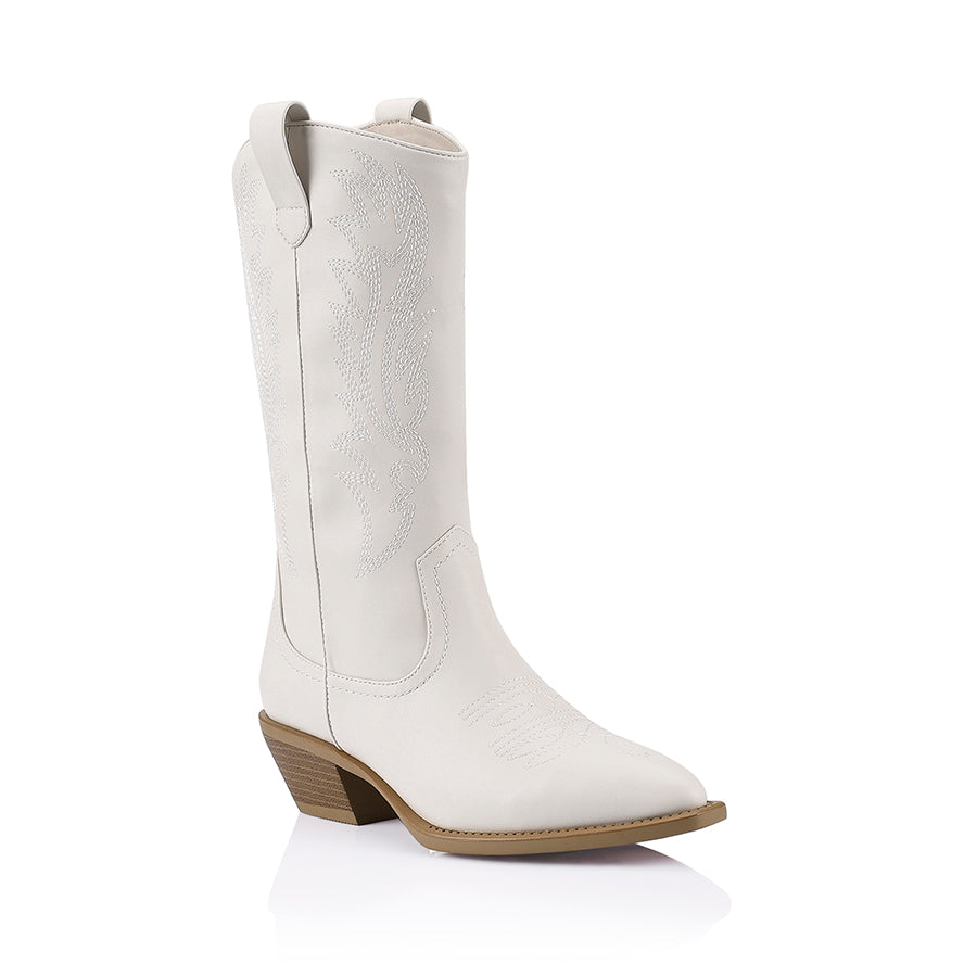 Tall Cowboy Boot Holder - Bone Color for Western Boot Storage | Perfect for Closet, Entryway, and Boot Organizer
