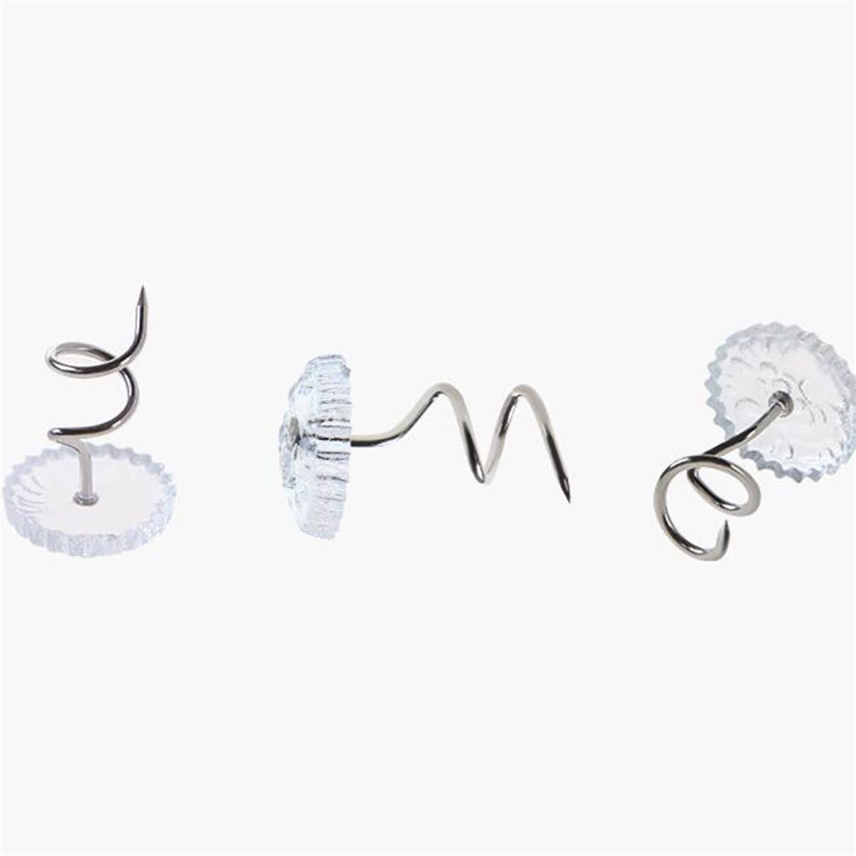 Clear Head Twist Pins for Upholstery & Bedskirts - 0.5