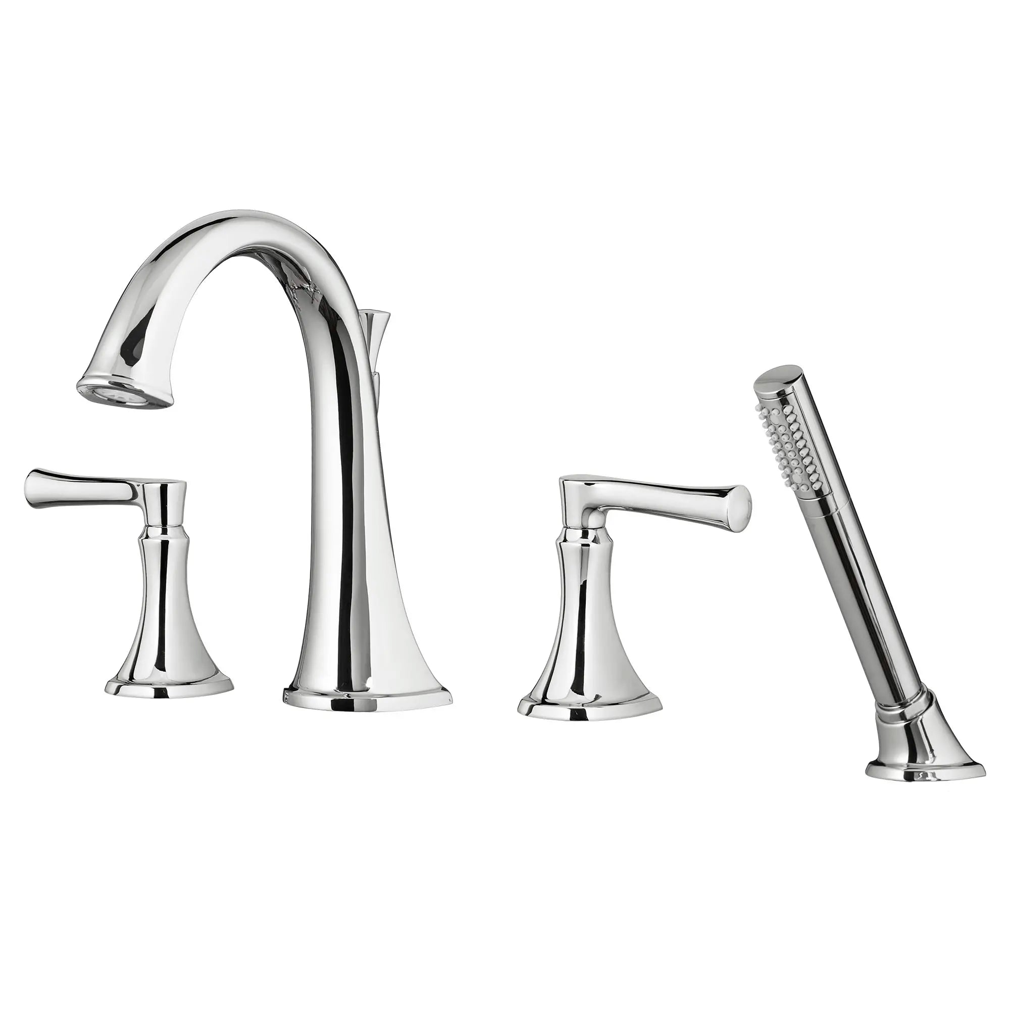 Premium Matte Black Estate Bathtub Faucet with Hand Shower - Compatible with Flash® Rough-In Valve - Lever Handle Design for Modern Bathrooms - Perfect for Spa-Like Relaxation and Daily Bathing