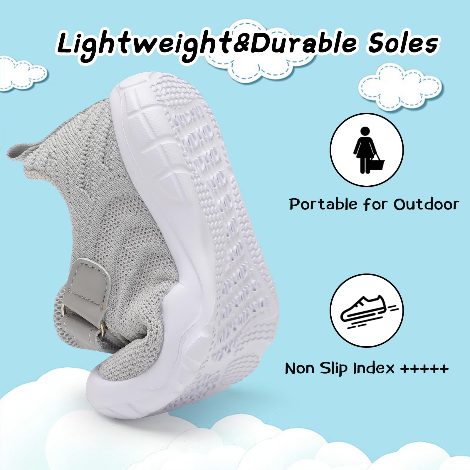 Breathable Kids Sneakers for Toddlers - Lightweight Running Shoes for Boys & Girls - Outdoor & Tennis Play