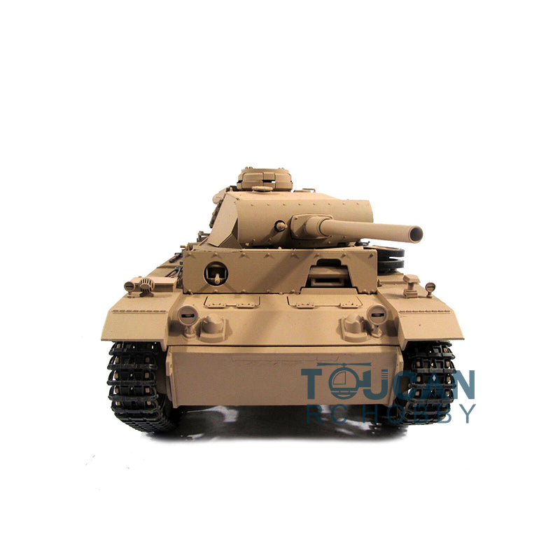 1/16 Mato 100% Metal German Panzer III BB Shooting RC Tank Kit with Idlers, Sprockets, Shooting Unit, Barrel & Tracks - Realistic WWII Battle Reenactment & Hobby Collectible