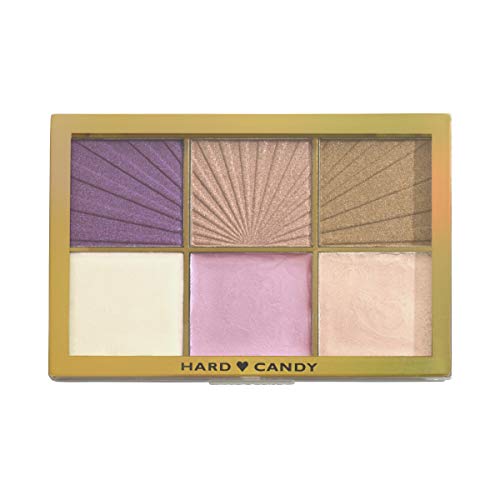 Hard Candy Just Glow Highlighting Palette (1382 - Struck by Light) | Shimmering Face Highlighter for Cheekbones & Contour | Perfect for Daytime Glow & Nighttime Makeup Looks