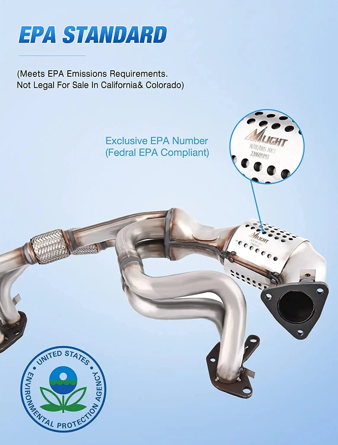 2006-2012 Subaru Catalytic Converter for Forester, Impreza, Legacy & Outback - Direct Fit Replacement Part for Improved Emissions & Performance - Perfect for Smog Check Compliance & Off-Road Upgrades