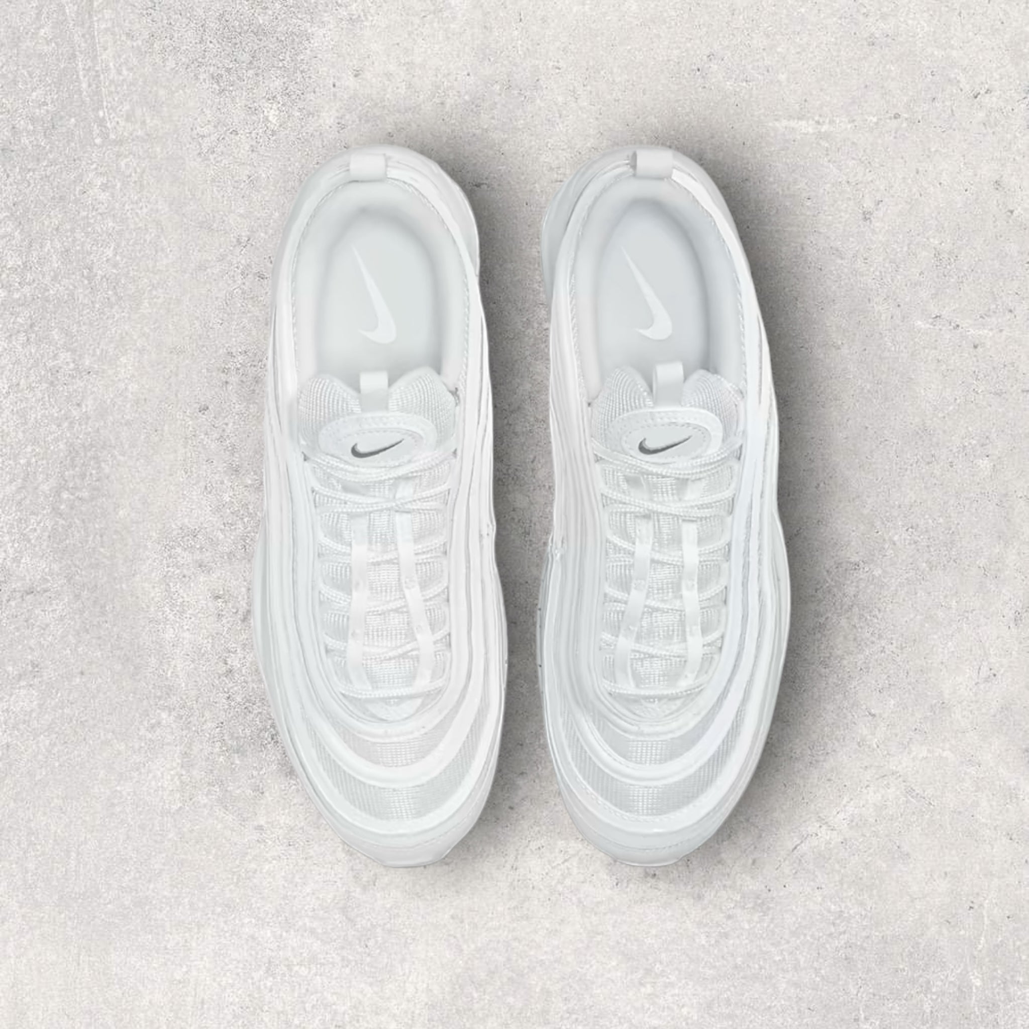 Nike Air Max 97 White Running Shoes for Men & Women - Comfortable Cushioned Sneakers for Gym, Workout & Casual Wear