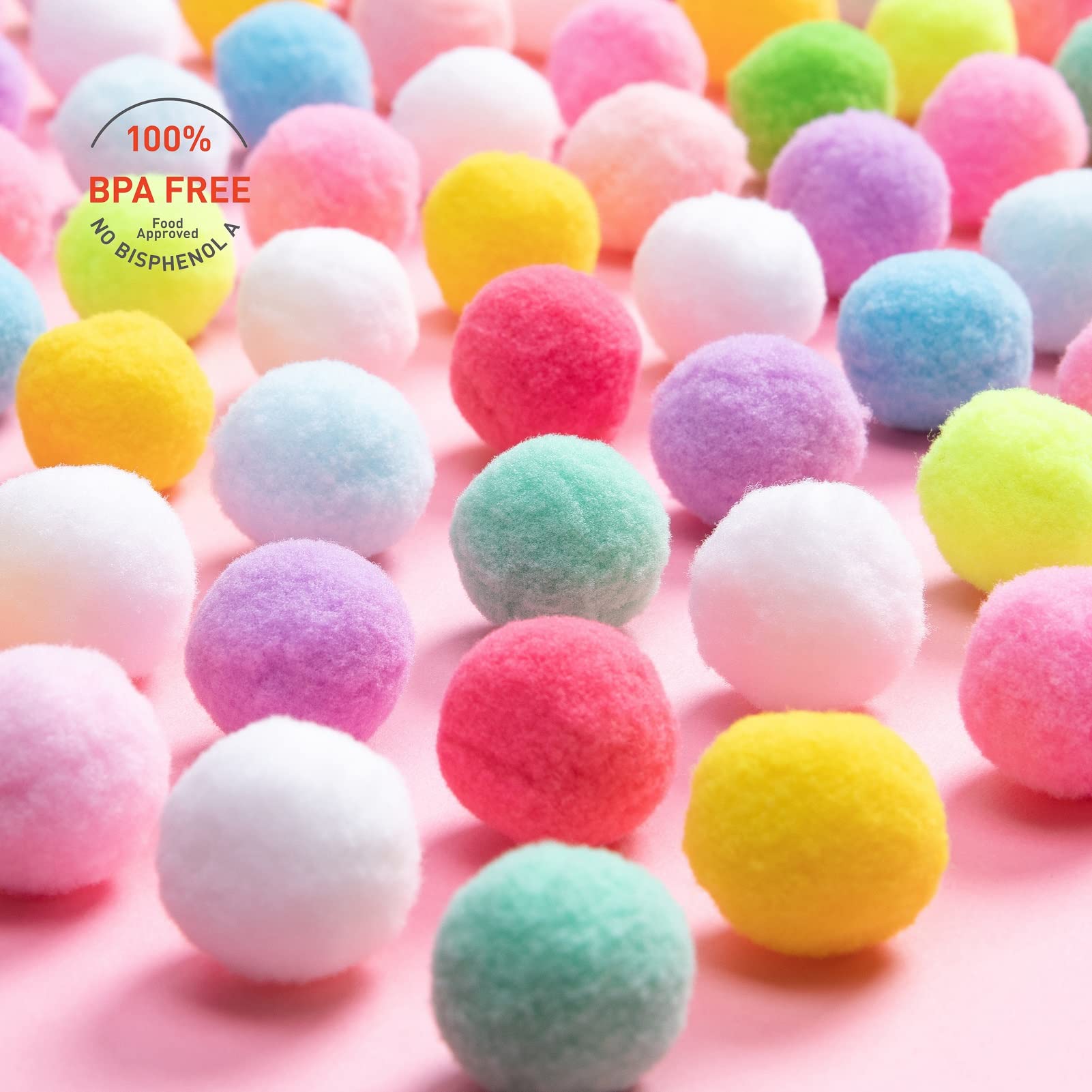 Premium Joseph Jonas Cat Toy Balls - 1.6 Inch Soft Pom Pom Balls with Catnip for Indoor Cats | Interactive Kitten Play Toy for Exercise & Bonding | Perfect Gift for Cat Lovers (Pack of 6) - Great for Playtime, Training & Stress Relief