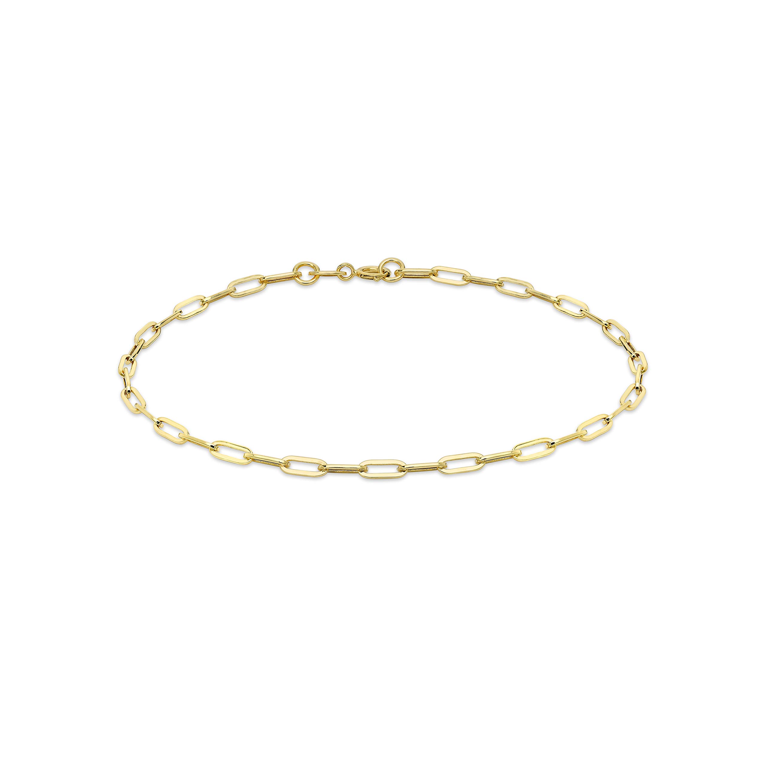 Carissima 9ct Yellow Gold Paper Chain Necklace for Women - Elegant & Dainty Jewelry Gift for Her | Perfect for Everyday Wear, Date Nights & Special Occasions