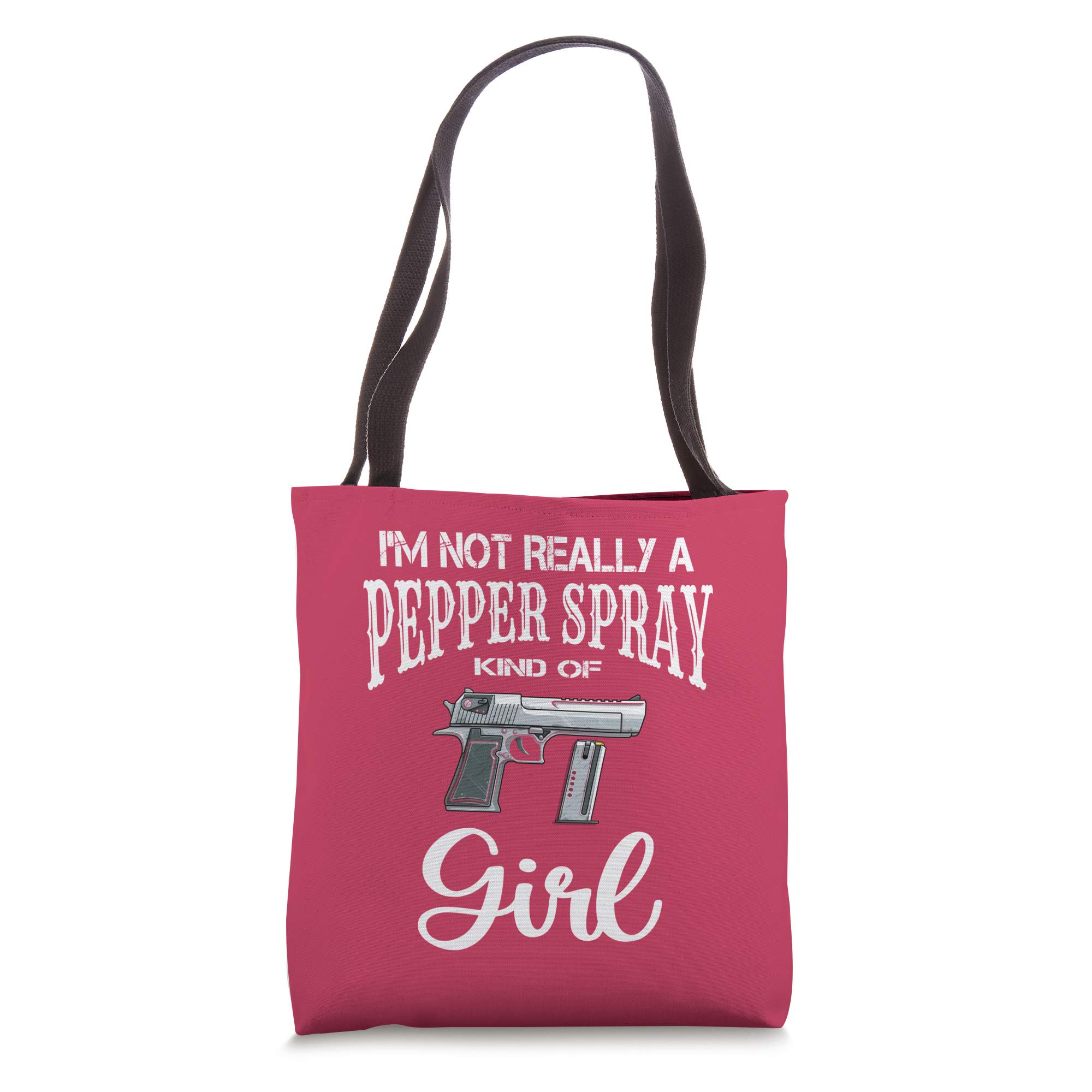 Self Defense Tote Bag for Women - 'I'm Not A Pepper Spray' Gun Owners Gift - Anti-Theft Purse for Everyday Carry & Outdoor Safety
