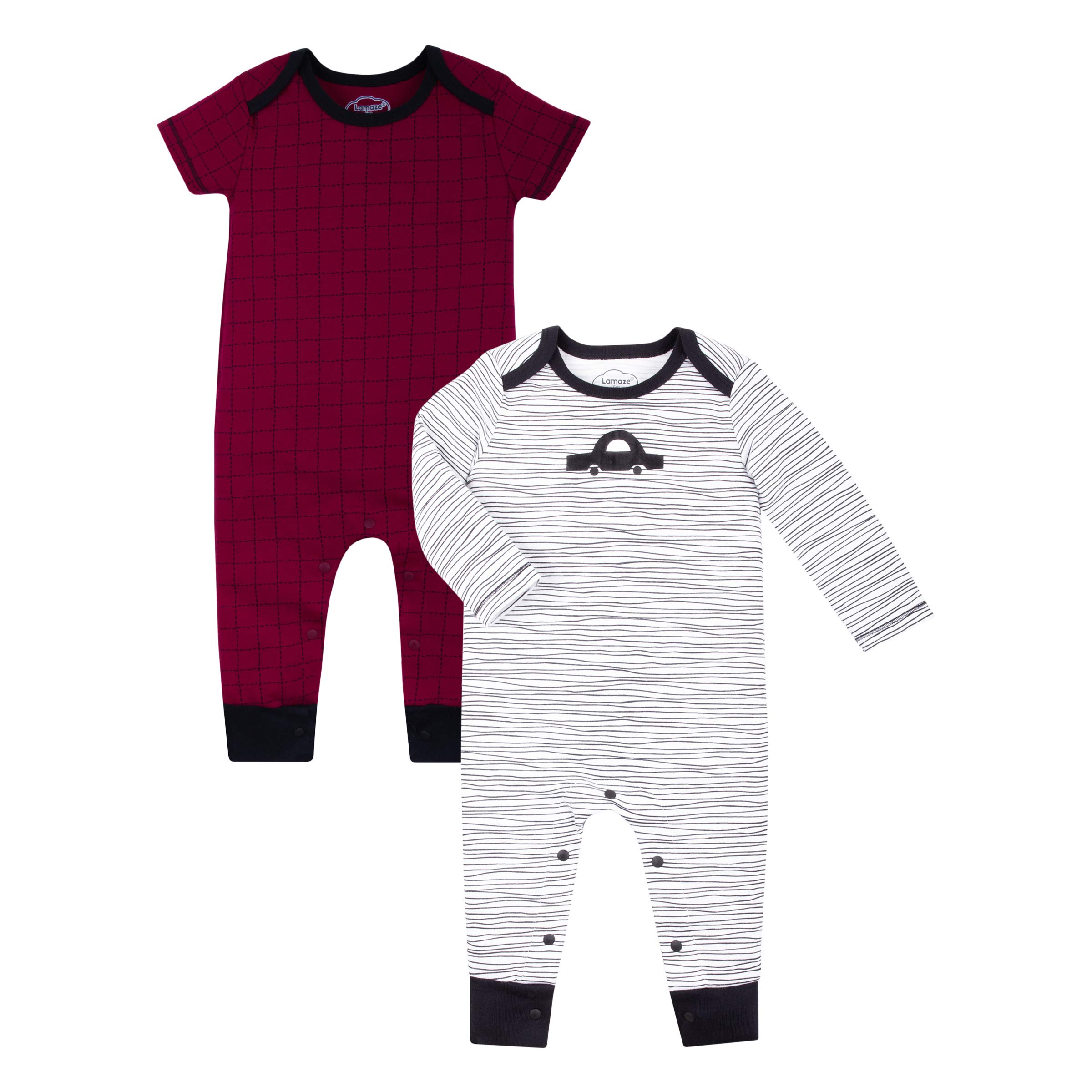 Organic Baby Rompers for Boys & Girls - Lamaze Unisex One-Piece Coverall - Soft & Comfortable for Playtime, Daycare & Everyday Wear