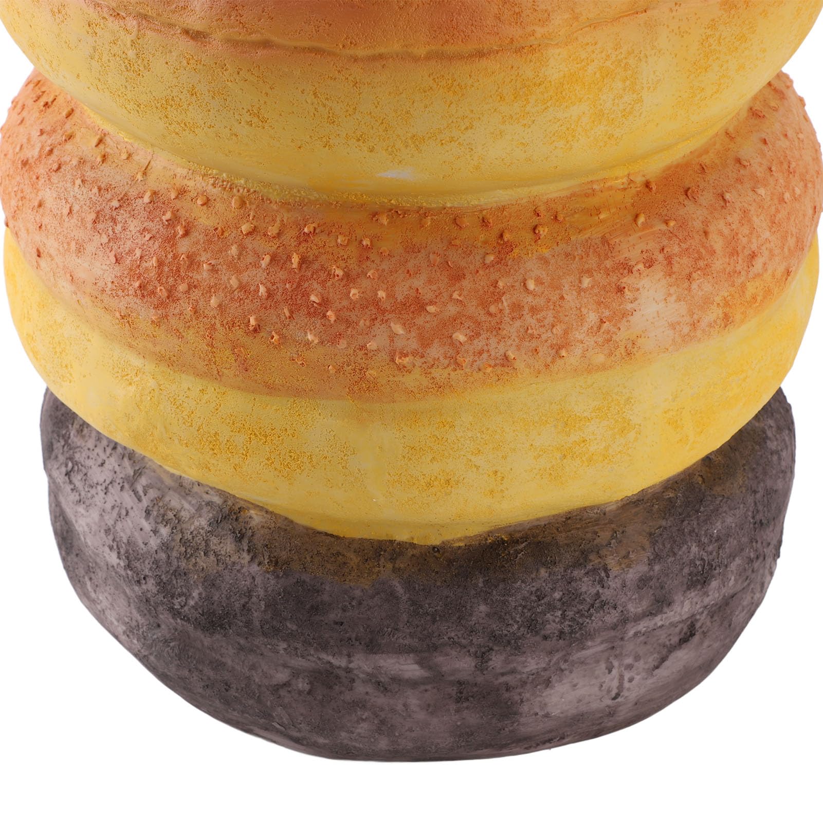 Donut-Shaped Resin Foot Stool - Creative Shoe Changing Bench for Entryway, Living Room, Bedroom & Office - Cute Simulated Food Decor for Hallway, Dorm Room & Home Decor | Perfect for Relaxing, Shoe Changes & Adding Whimsical Style