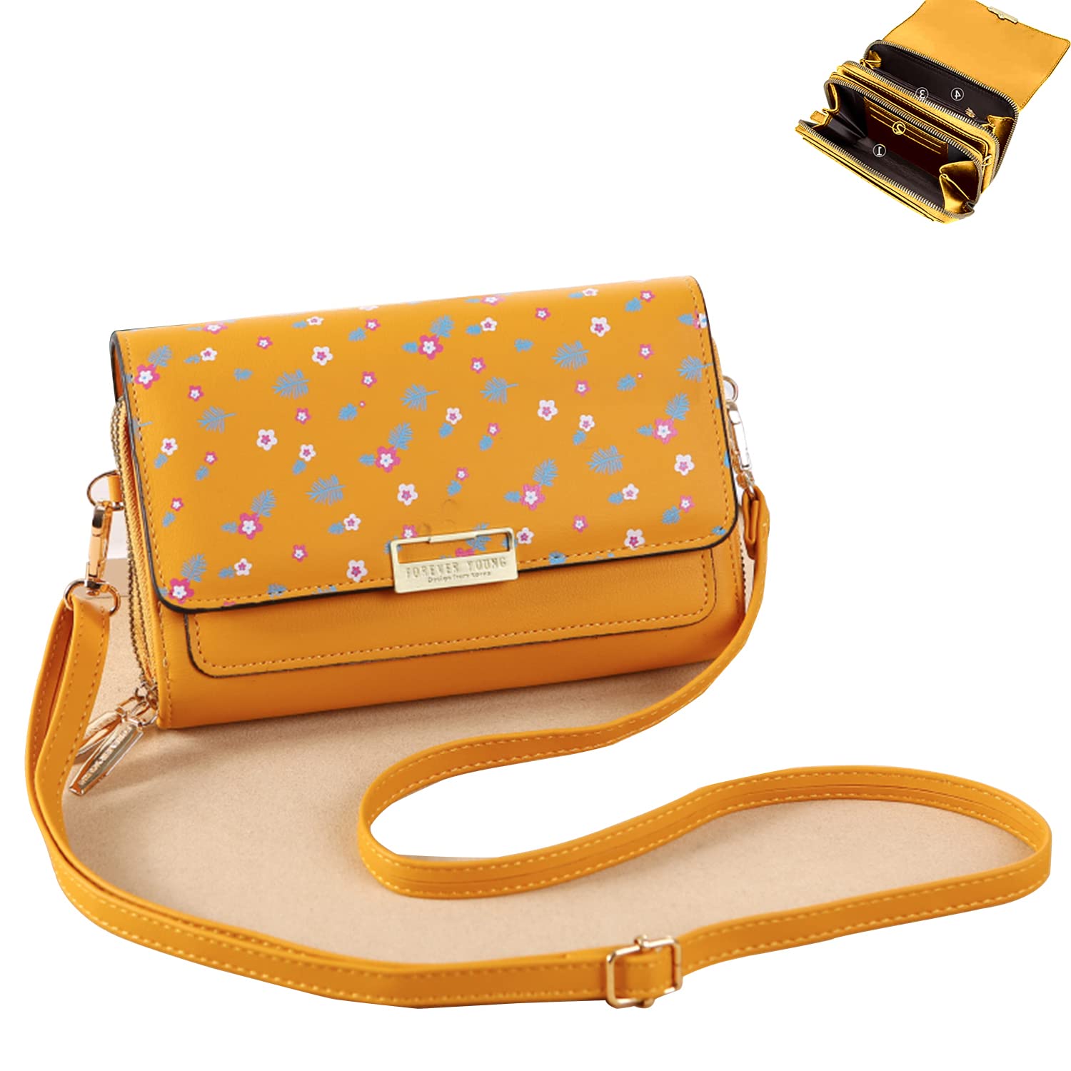 Weilan Small Crossbody Bag for Women - Stylish Shoulder Handbag with Phone Pocket & Credit Card Slots | Perfect for Everyday Use, Travel, and Shopping