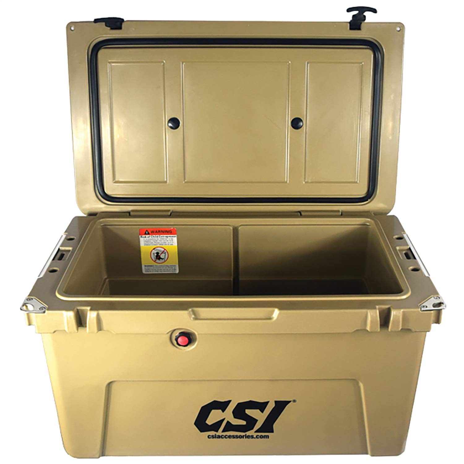 CSI Accessories W60050 53-Quart Cooler - 29 x 17 x 17 Inches - Heavy Duty Portable Ice Chest for Camping, Beach, Picnics & Outdoor Adventures