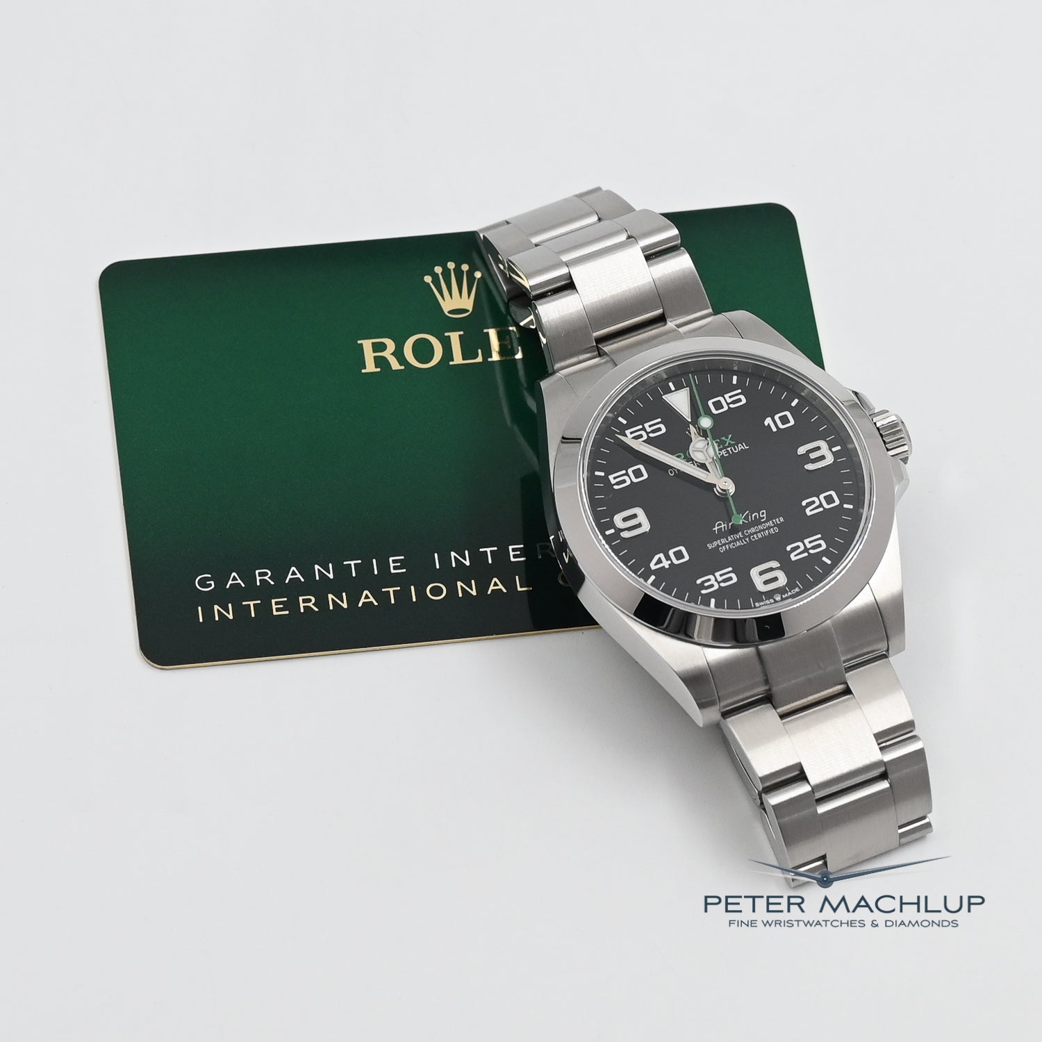 Rolex Air-King 40mm Stainless Steel Watch 2024 Model - Luxury Men's Timepiece for Business & Formal Occasions