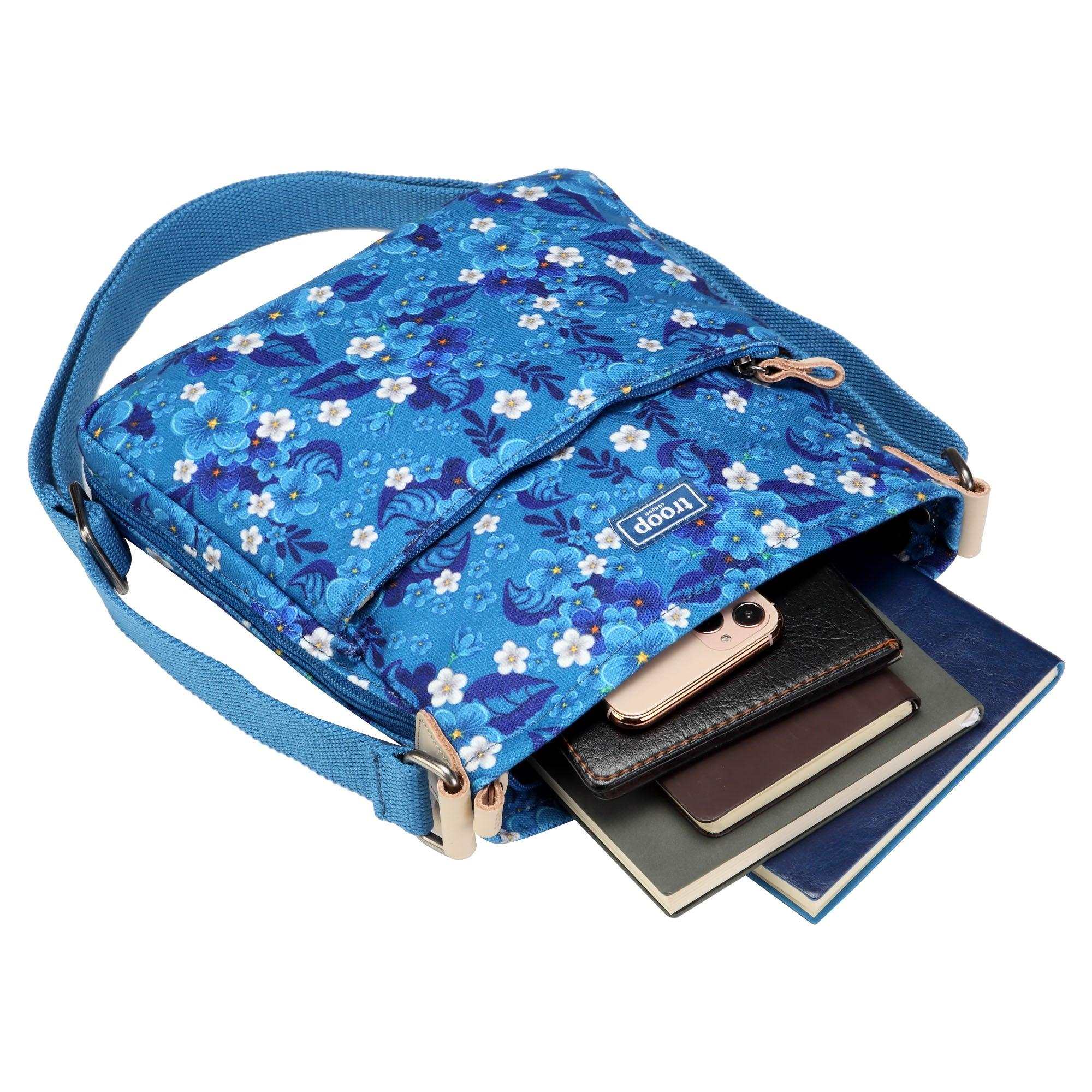 Troop London Classic Canvas Crossbody Bag for Men & Women - Stylish & Durable Shoulder Bag for Travel, Work & Everyday Use