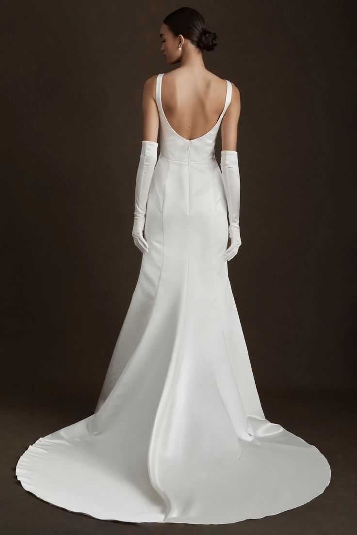 Wtoo Lourdes Laurie Wedding Gown - Elegant A-Line Bridal Dress with Lace Details | Perfect for Beach Weddings, Vow Renewals & Formal Ceremonies