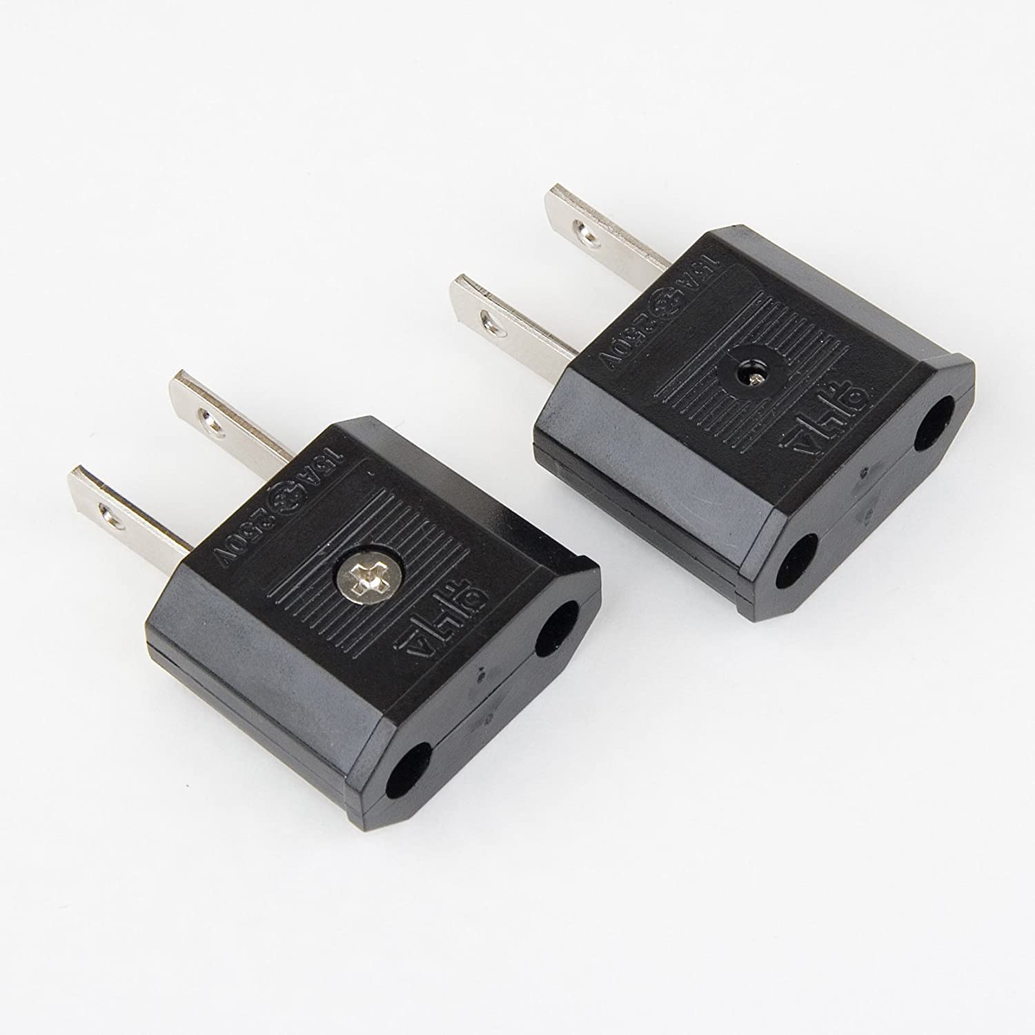 220V to 110V Travel Power Adapter Converter - US Plug for Korea Appliances (2-Pack) - Perfect for Charging Phones, Laptops & Small Electronics During US Travel