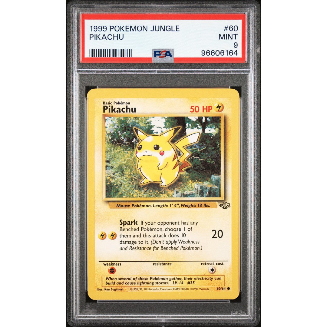 2005 Pokemon Jungle Pikachu 60/64 PSA 9 Graded Card - Rare Collectible for Pokemon TCG Fans & Gaming Enthusiasts - Perfect for Display, Investment & Battles