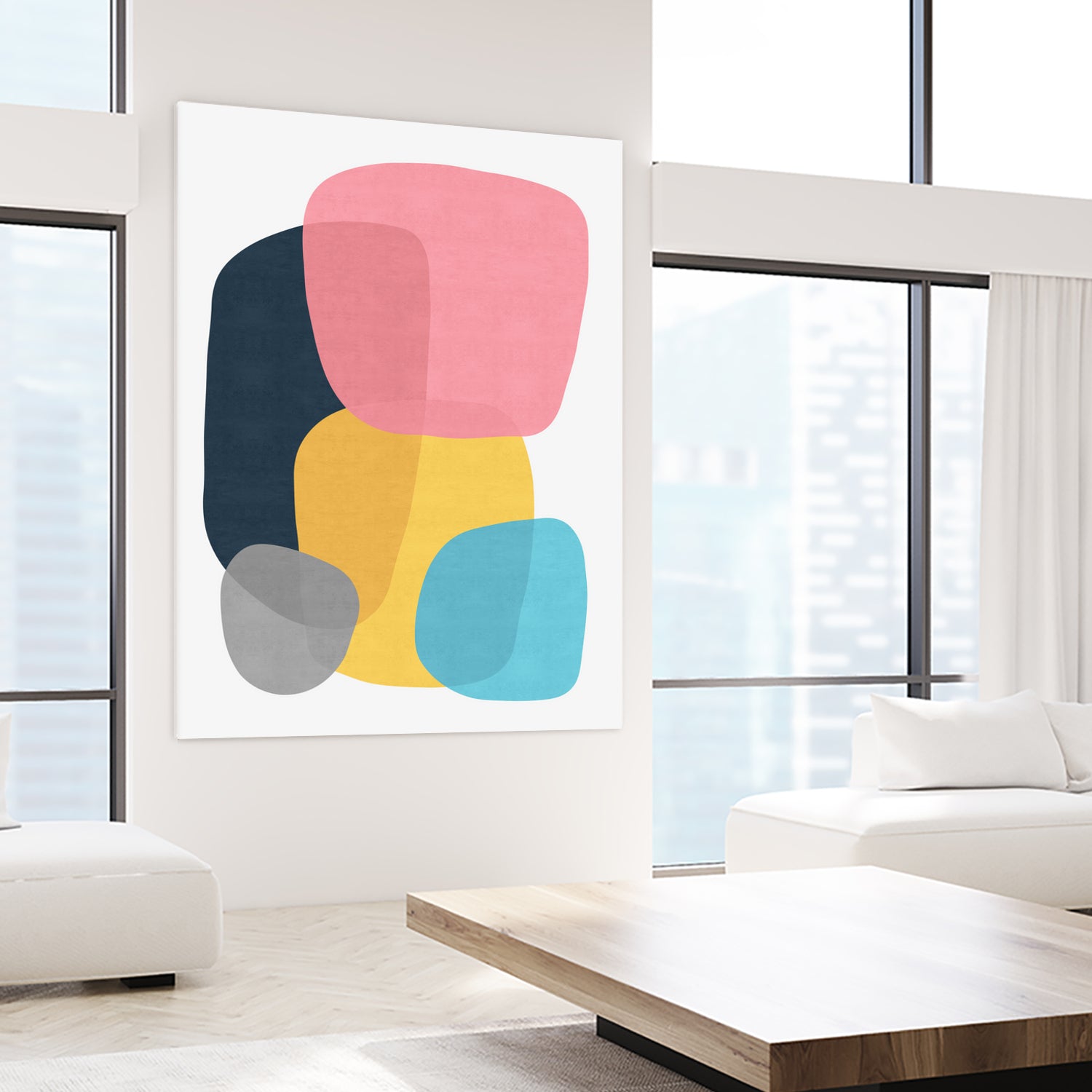 Abstract Vii 2 - Modern Abstract Wall Art Canvas Painting for Home & Office Decor | Perfect for Living Room, Bedroom, or Workspace
