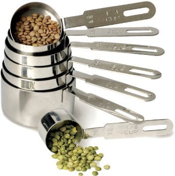 Premium 7-Piece Stainless Steel Measuring Cups Set - Accurate & Durable for Baking, Cooking & Meal Prep - Dishwasher Safe Kitchen Essentials