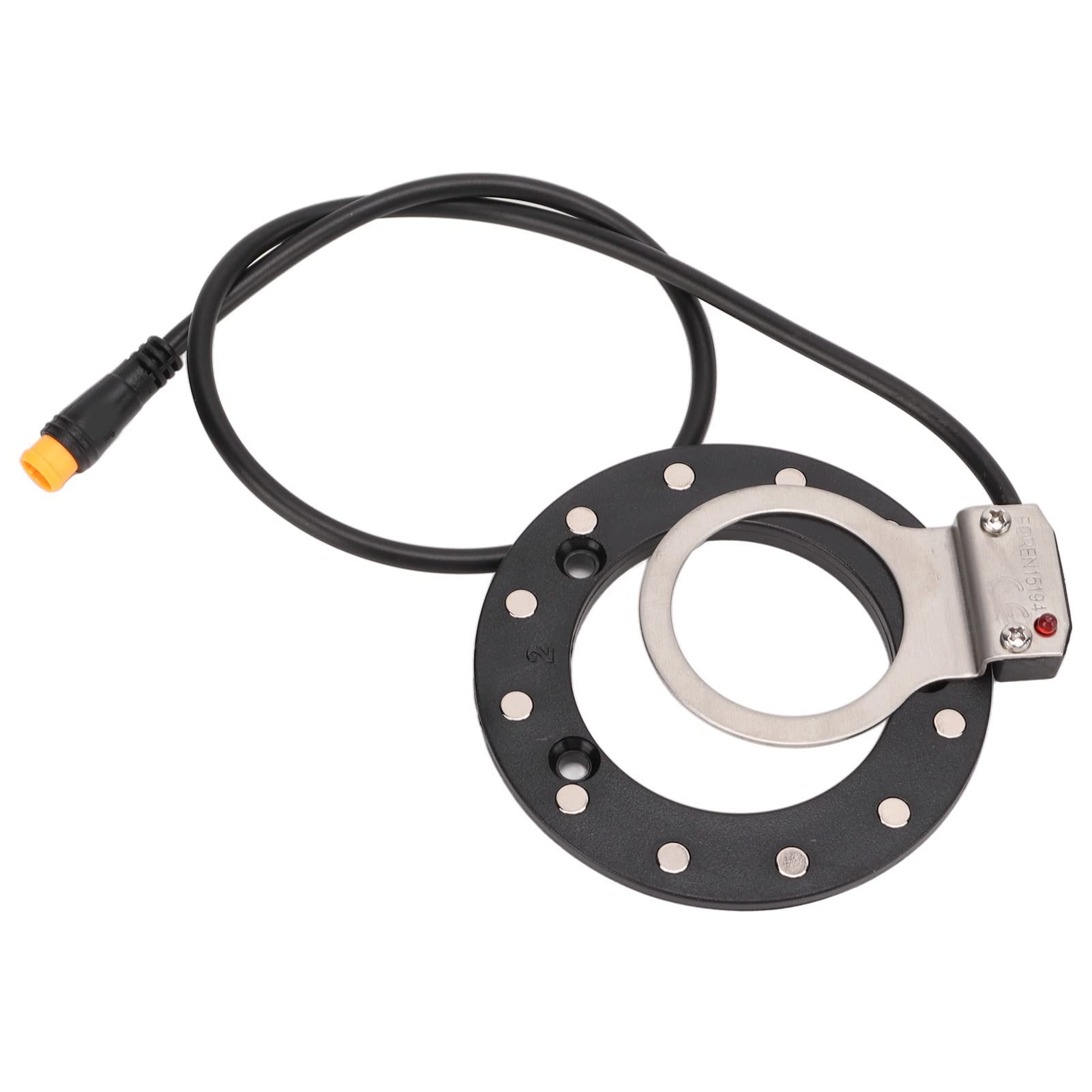 High Sensitivity 12-Magnet Right Dual Hall Sensor Electric Bike Pedal Assist Sensor - Big Hole Design for E-Bike Conversion Kits (Perfect for DIY Electric Bicycle Upgrades & Commuting)