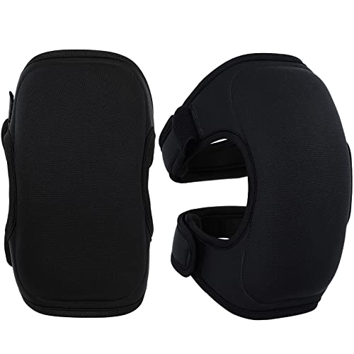 PLIKSUVER Knee Pads for Gardening - Heavy Duty Knee Protection with 30MM Thick EVA Foam & Adjustable Straps - Ideal for Construction, Floor Cleaning, Landscaping & DIY Projects - Perfect Gardening Gifts for Men & Women (Black)