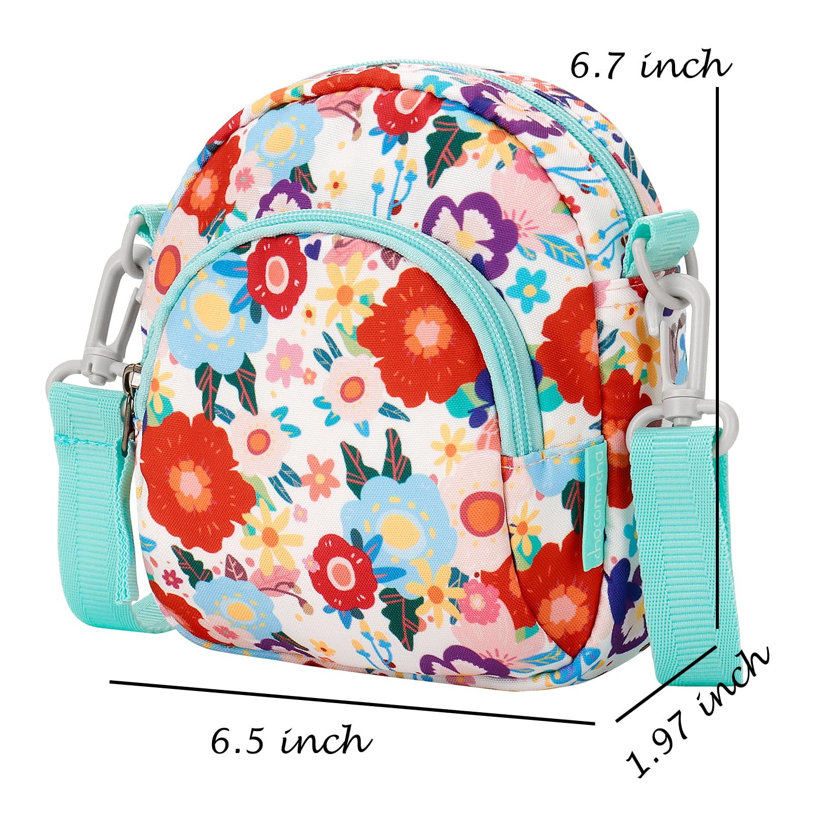 Choco Mocha Girls Crossbody Purse for Kids Ages 2-8 | Toddler & Little Girls Shoulder Bag | Perfect for School, Playdates & Birthday Gifts